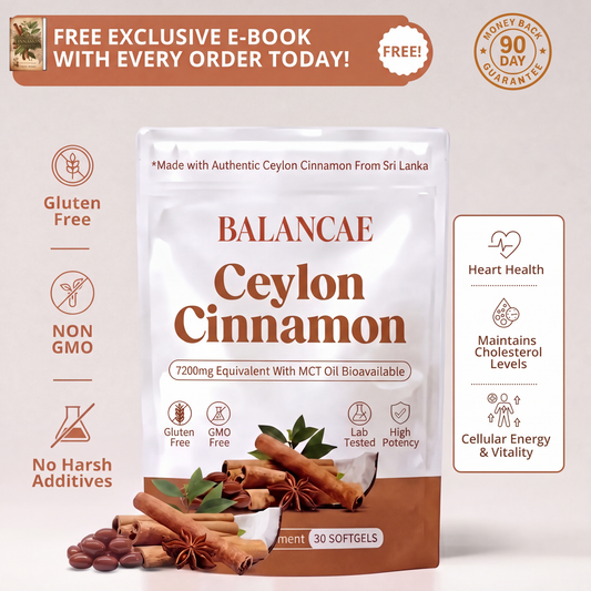 Ceylon Cinnamon 7200mg Equivalent with MCT Oil (Buy 3 Get 2 Free)